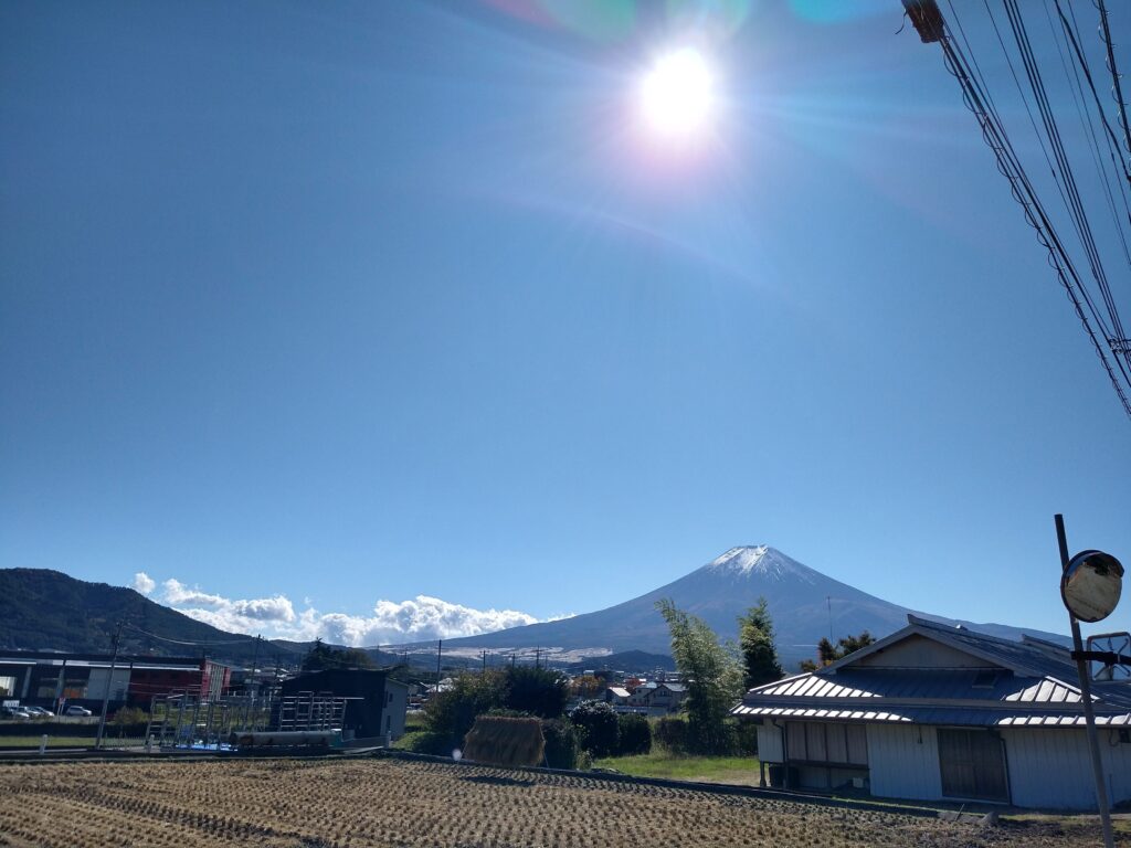 富士見町からの富士山